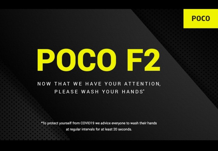 Xiaomi’s first Poco F2 teaser is a call to wash your hands!