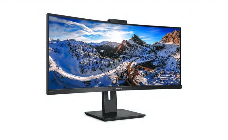 Philips presents an ultra-wide 34-inch UWQHD monitor with an integrated USB-C dock